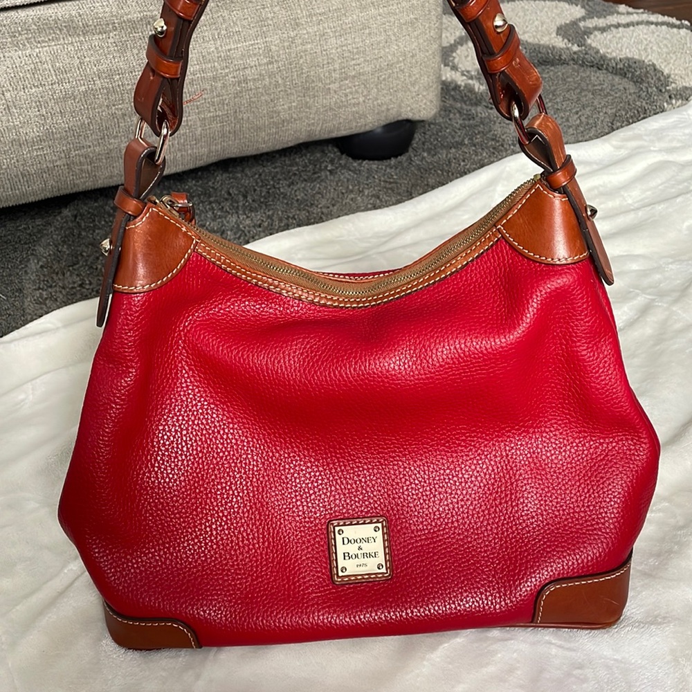 Red and Tan Dooney and Bourke Purse